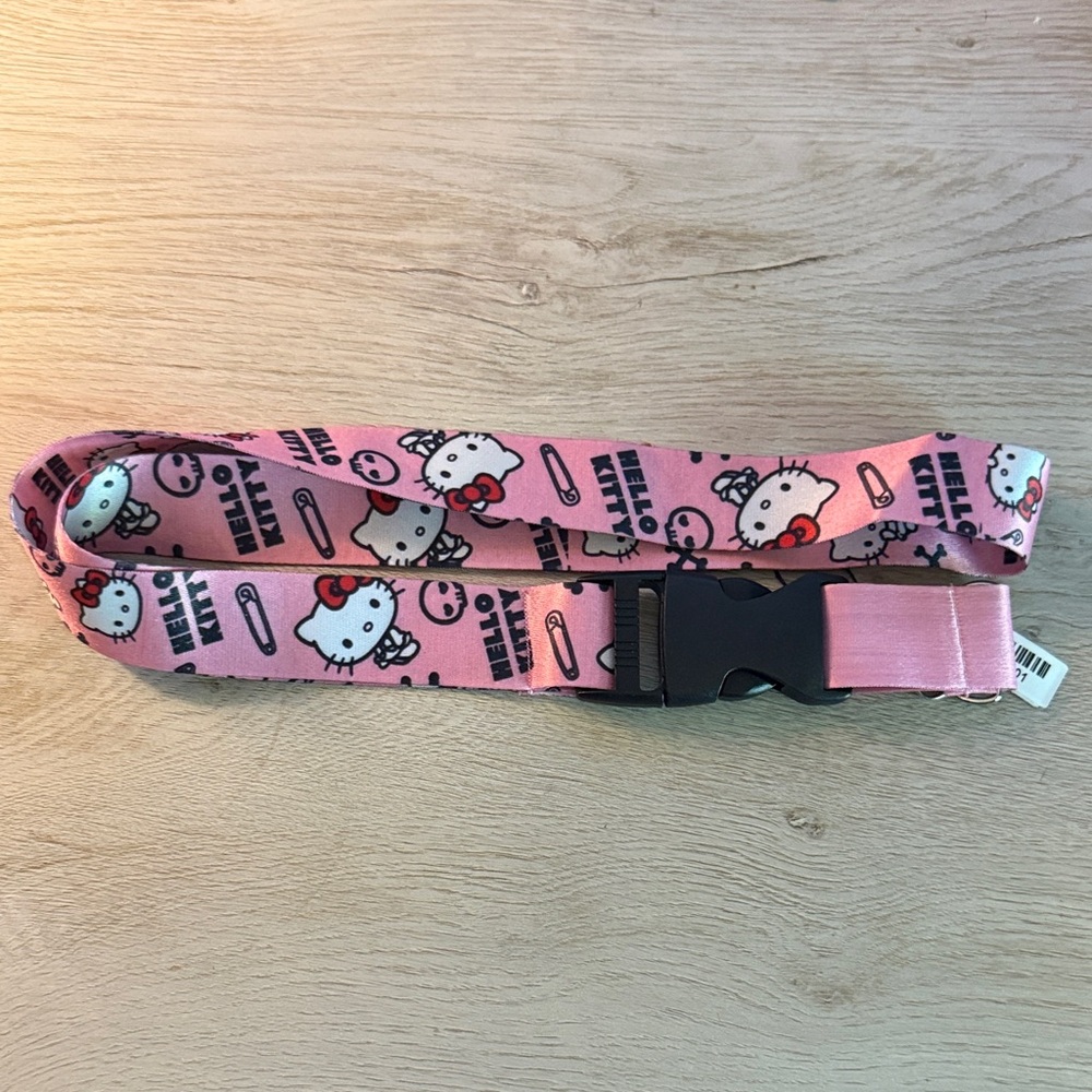 Hello Kitty Pink Patterned lanyard